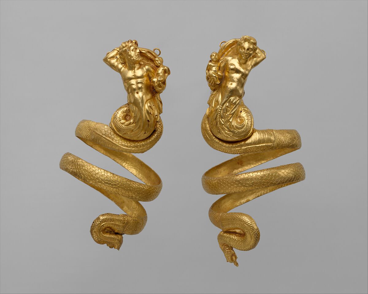 【金ペア腕輪　Pair of gold armbands】ギリシャ‐ヘレニズム時代