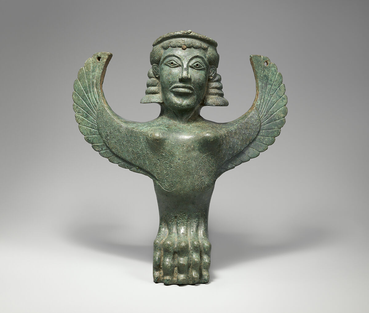 【スフィンクス形青銅製足　Bronze foot in the form of a sphinx】古代ギリシャ‐アルカイック期