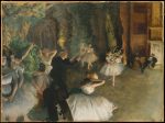 【舞台上のバレエのリハーサル　The Rehearsal of the Ballet Onstage】フランス‐エドガー・ドガ（Edgar Degas）‐印象派