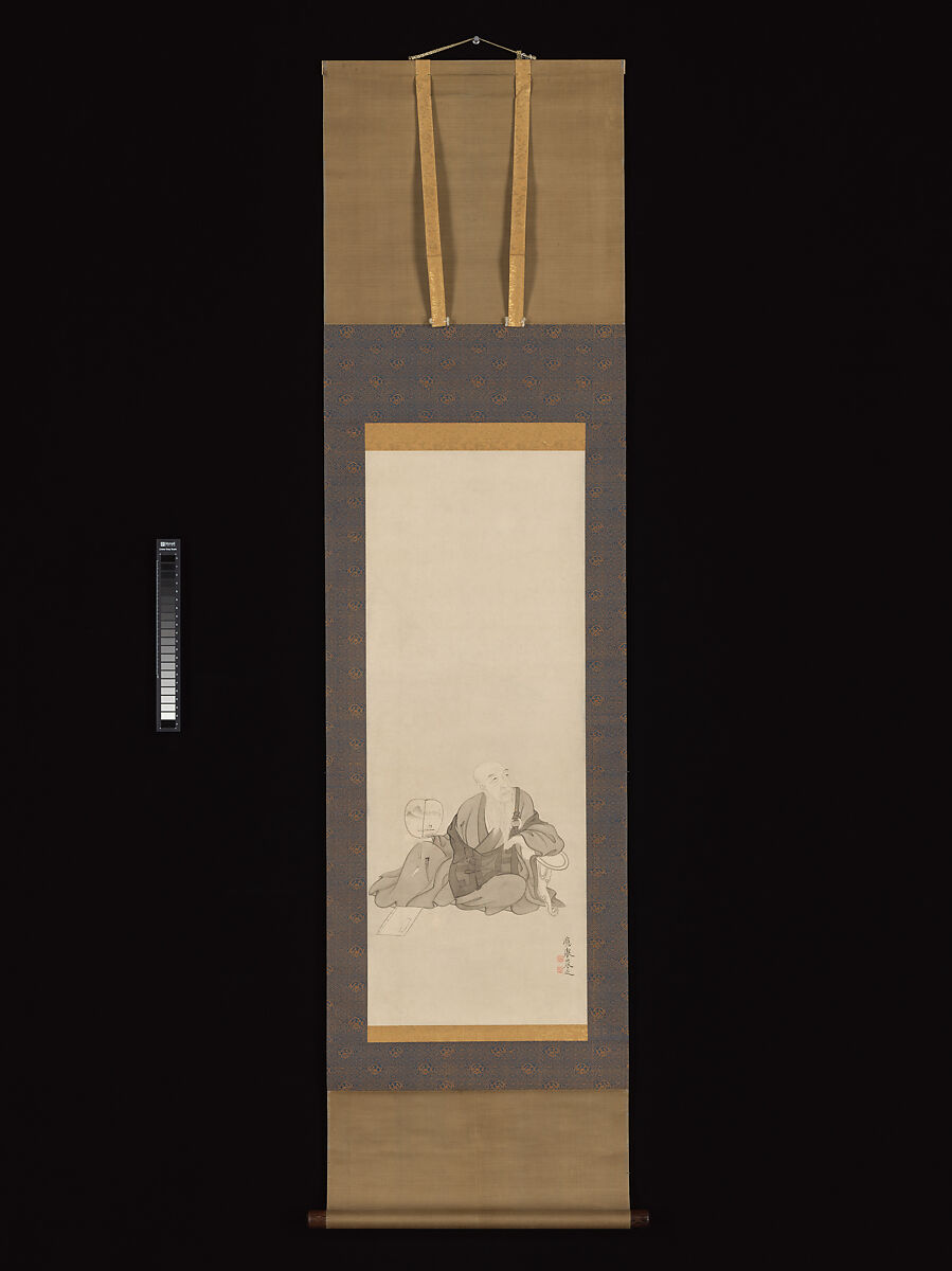【牡丹花肖柏肖像　Portrait of Botanka Shōhaku】日本‐江戸時代‐円山応挙