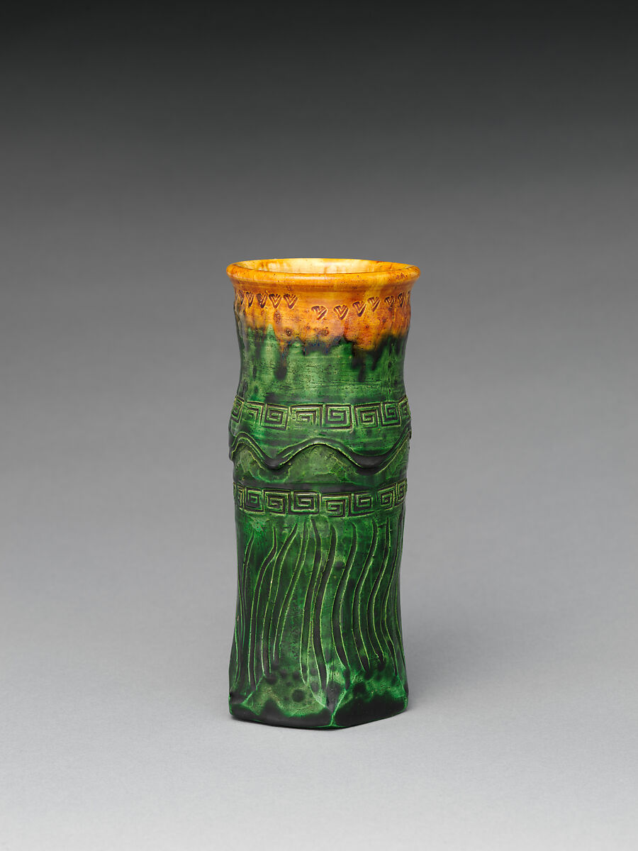 【花瓶　Vase】日本‐江戸時代‐了善‐京焼