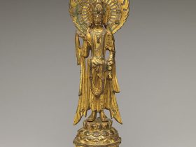 【鎏金青銅觀音菩薩像　Bodhisattva Avalokiteshvara (Guanyin)】中国‐隋代