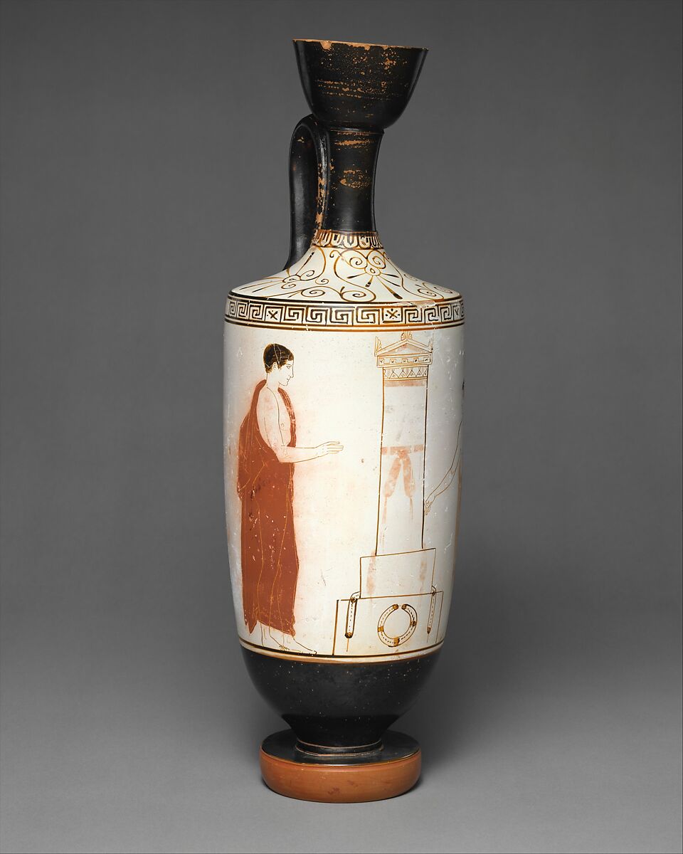【テラコッタ製レキュトス（油瓶）　Terracotta lekythos (oil flask)】古代ギリシャ‐古典期