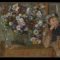 【花瓶のそばに座る女性（ポール・ヴァルパンソン夫人？）A Woman Seated beside a Vase of Flowers (Madame Paul Valpinçon?)】エドガー・ドガーメトロポリタン美術館所蔵