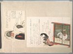 【印鑑と朱に孔雀羽根　Seal-stone and Seal-ink with Peacock Feathers, from Spring Rain Surimono Album (Harusame surimono-jō), vol. 1】日本‐江戸時代‐魚屋北渓