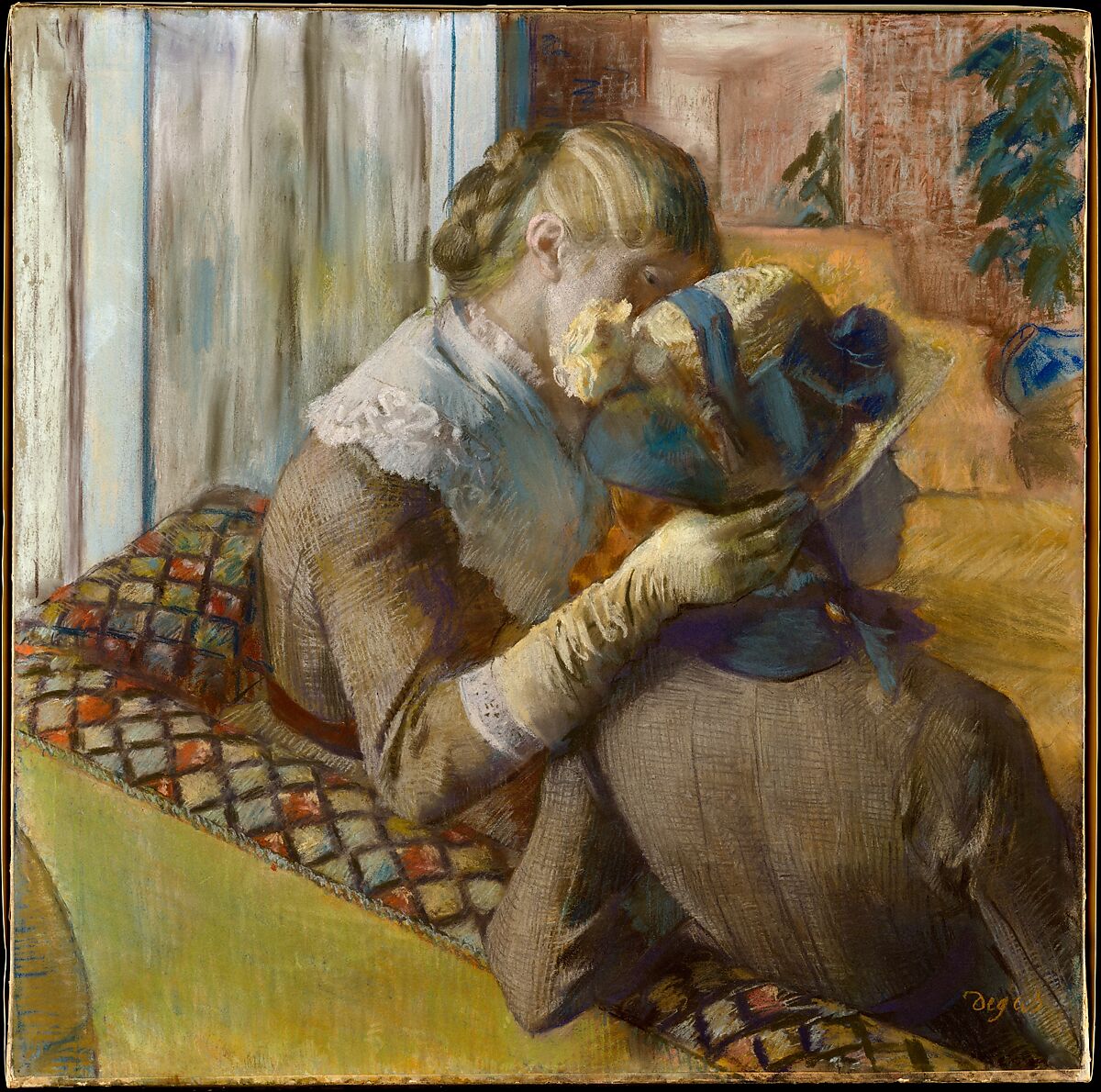 【帽子屋　At the Milliner's】フランス‐エドガー・ドガ（Edgar Degas）‐印象派