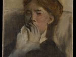 【口を手で覆った若い女性　Young Woman with Her Hand over Her Mouth】フランス‐エドガー・ドガ（Edgar Degas）‐印象派