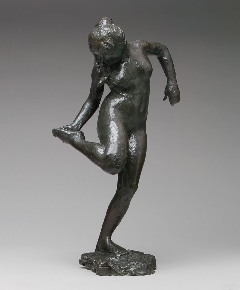 【右足の裏を見るダンサー（第四版）　Dancer Looking at the Sole of Her Right Foot (Fourth State)】フランス‐エドガー・ドガ（Edgar Degas）‐印象派