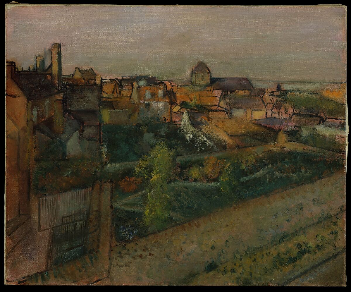 【サン＝ヴァレリー＝シュル＝ソムの景色　View of Saint-Valéry-sur-Somme】フランス‐エドガー・ドガ（Edgar Degas）‐印象派