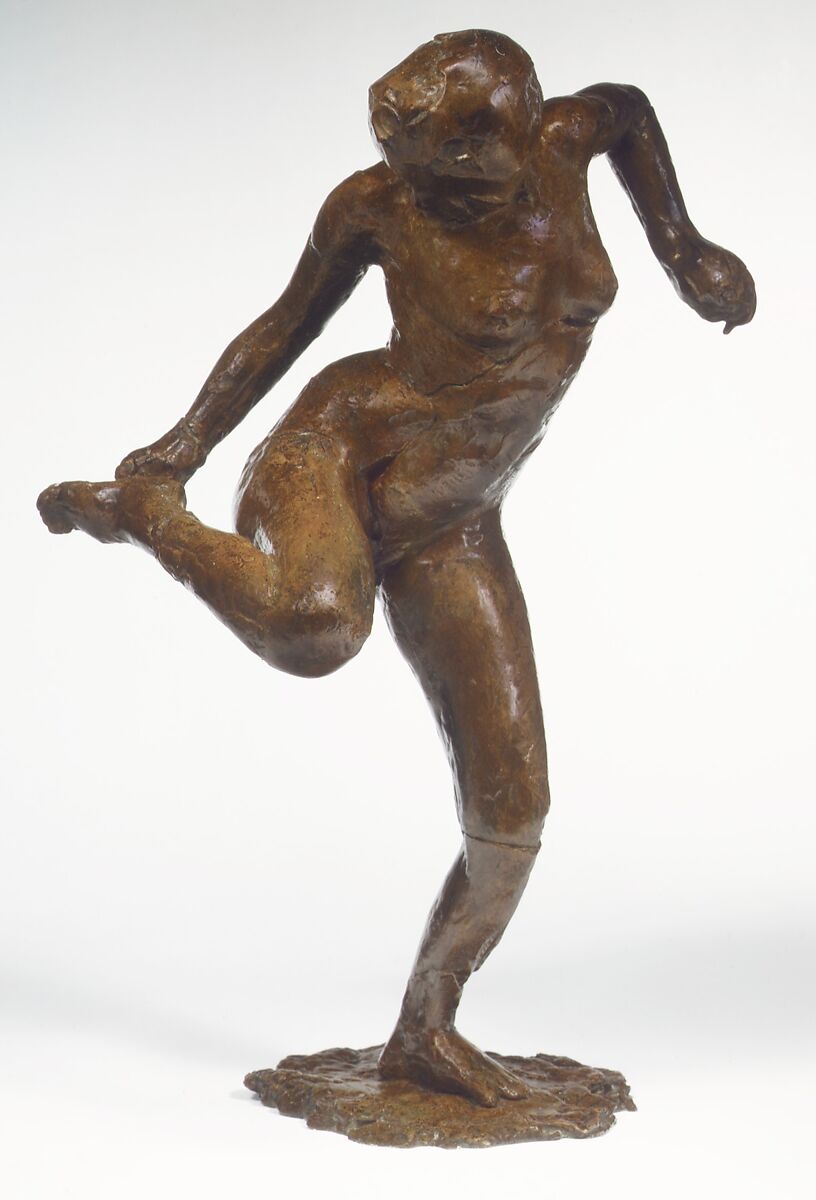 【右足の裏を見つめる踊り手　Dancer Looking at the Sole of Her Right Foot (Third State)】フランス‐エドガー・ドガ（Edgar Degas）‐印象派