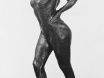 【背中に手をやり、右足を前に出した踊り手　Dancer at Rest, Hands Behind Her Back, Right Leg Forward】フランス‐エドガー・ドガ（Edgar Degas）‐印象派