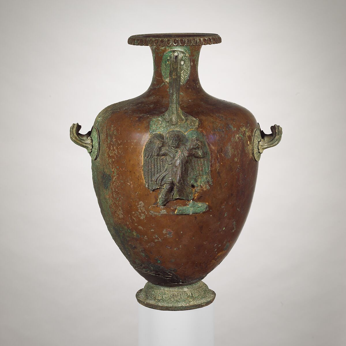 【ブロンズ・ヒュドリア（水差し）　Bronze hydria (water jar)】ギリシャ‐後期古典期