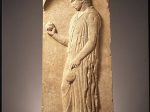 【若い少女大理石のステレ（墓標）　Marble stele (grave marker) of a young girl】古代ギリシャ‐古典期