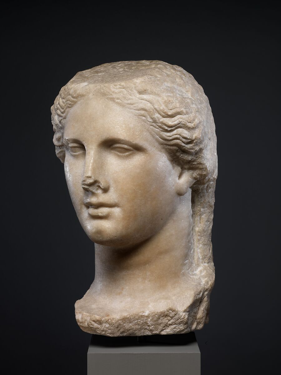 【眠るエロスの青銅像　Marble head of a Ptolemaic queen】古代ギリシャ‐ヘレニズム期