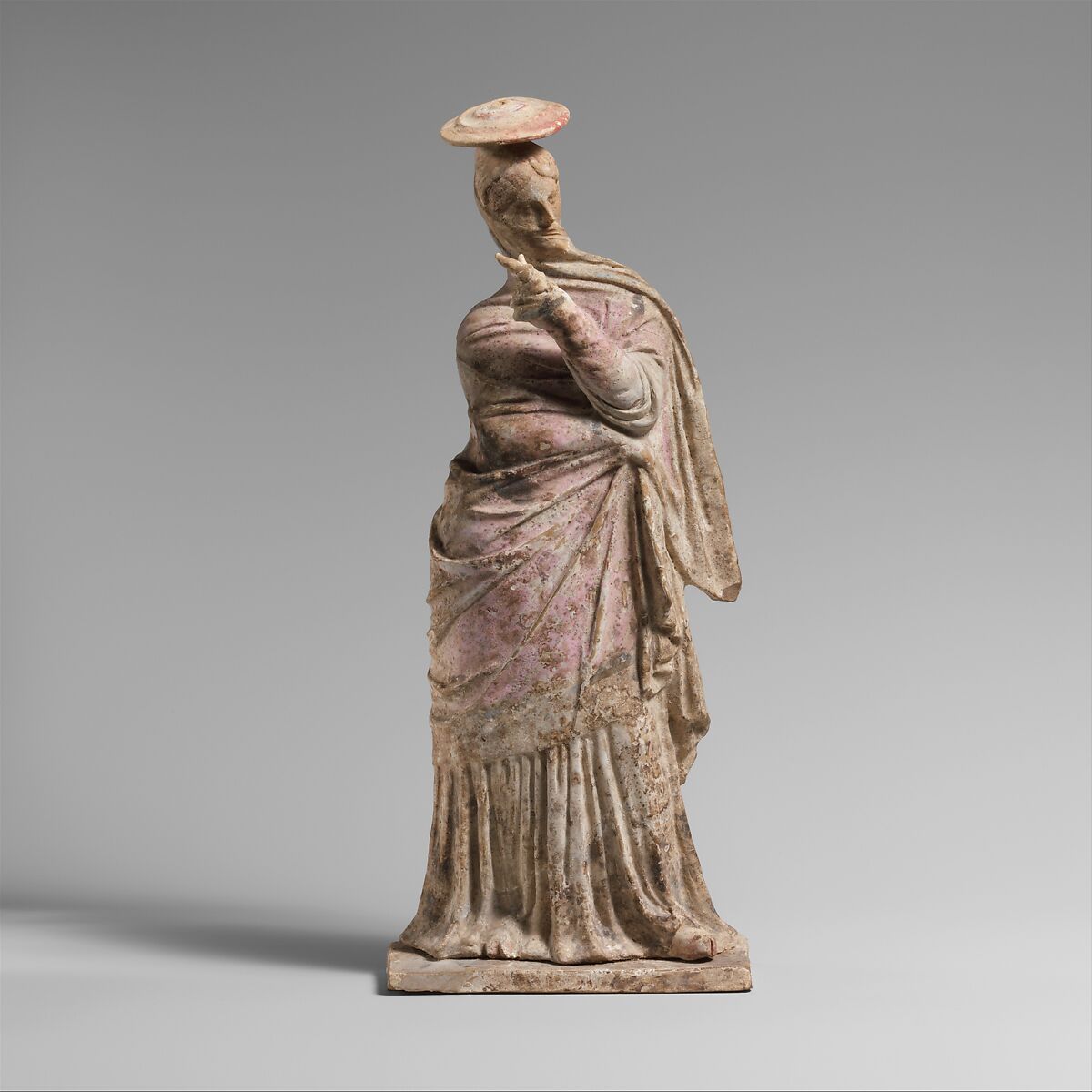 【女性のテラコッタ像　Terracotta statuette of a woman】古代ギリシャ‐ヘレニズム期