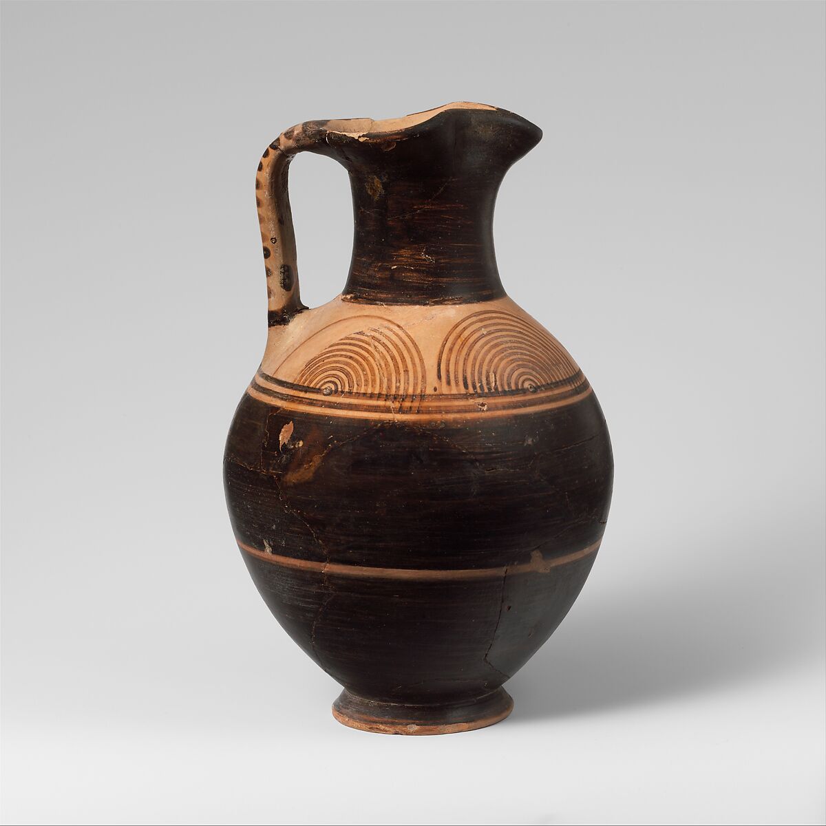 【テラコッタ製のオイノチョエ（水差し）　Terracotta oinochoe (jug)】古代ギリシャ‐プロトゲオメトリック時代