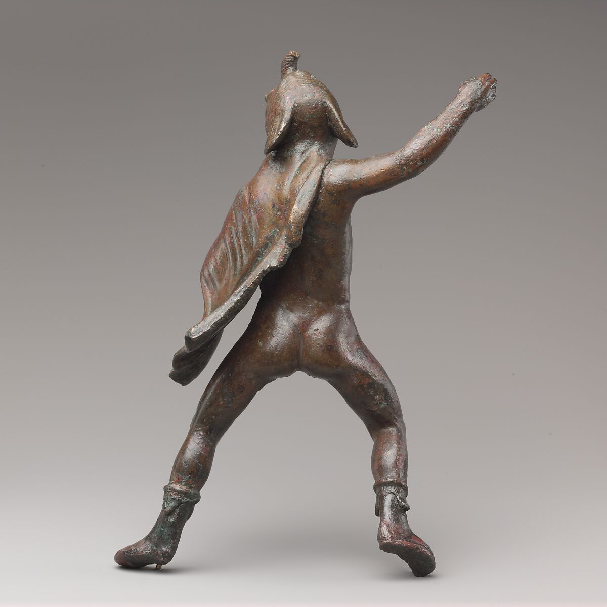 【象の皮を身につけた騎乗者の青銅像　Bronze statuette of a rider wearing an elephant skin】ギリシャ‐ヘレニズム時代