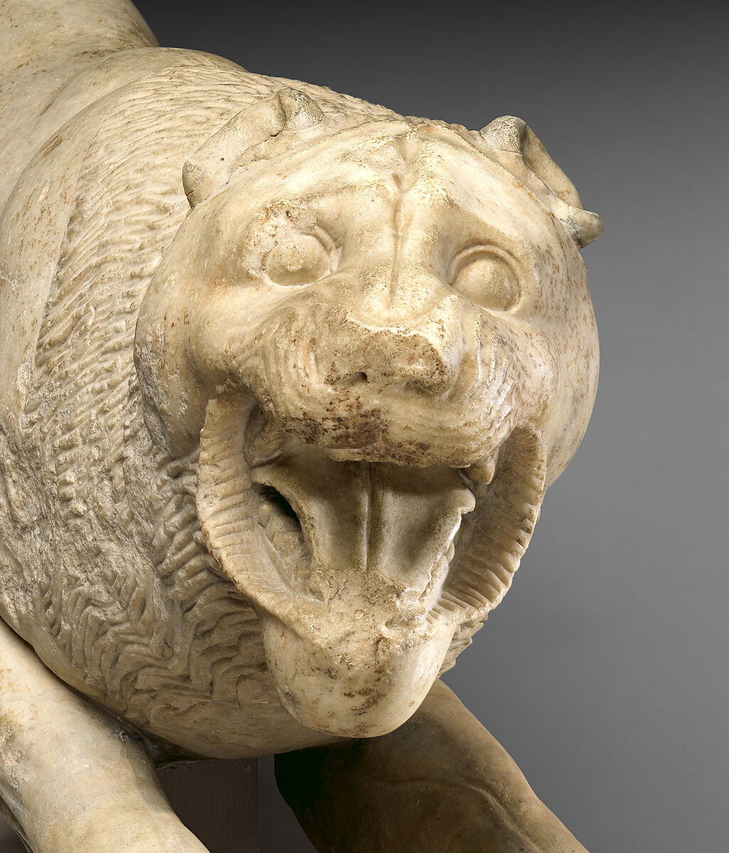 【獅子大理石像　Marble statue of a lion】ギリシャ‐古典期