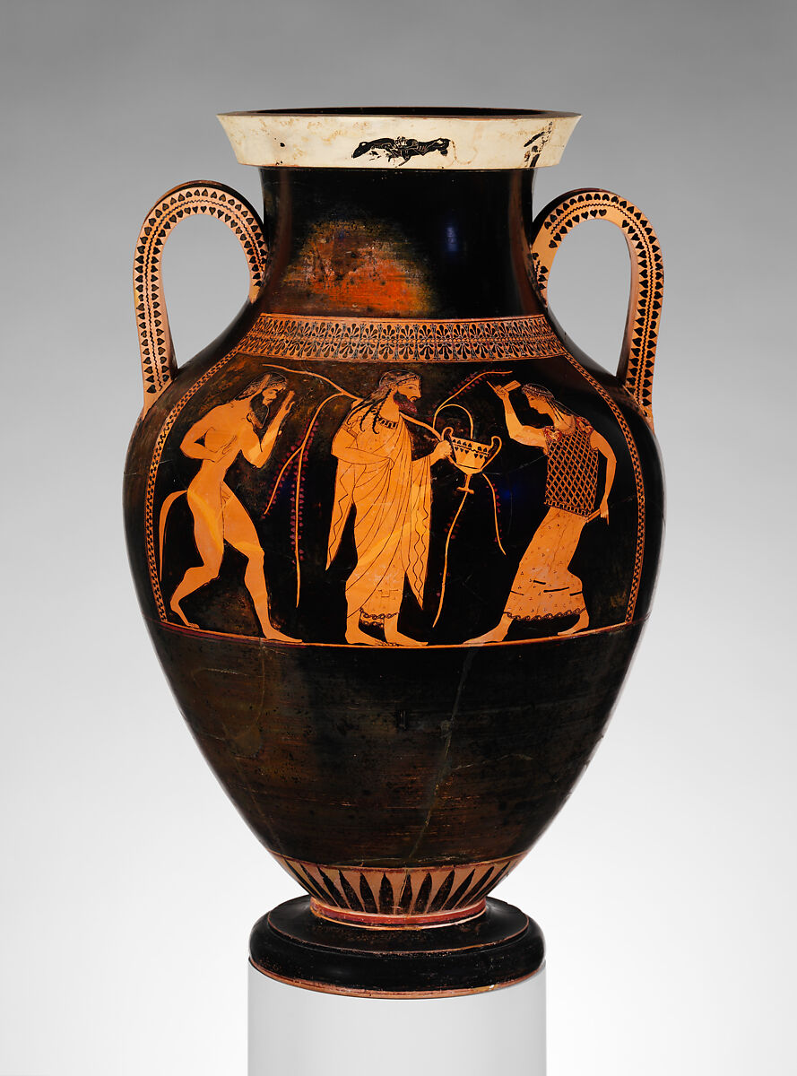 【テラコッタのアンフォラ壺　Terracotta amphora (jar)】古代ギリシャ‐アルカイック期