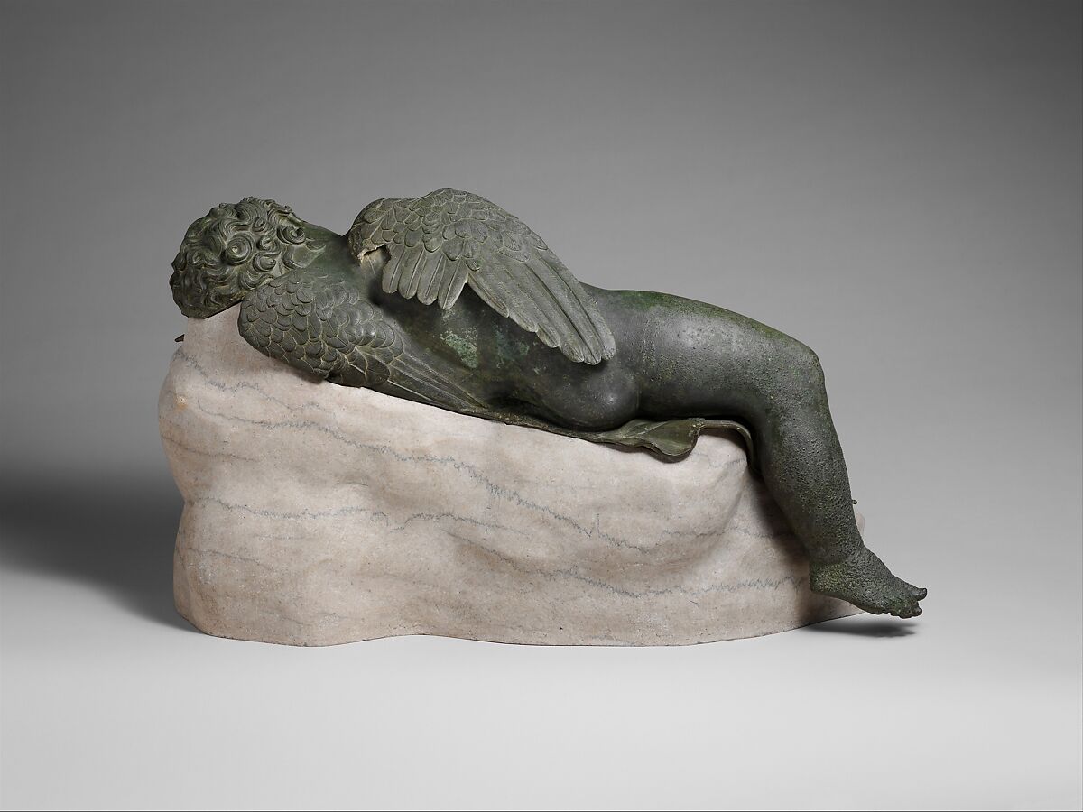 【眠るエロスの青銅像　Bronze statue of Eros sleeping】古代ギリシャ‐ヘレニズム期