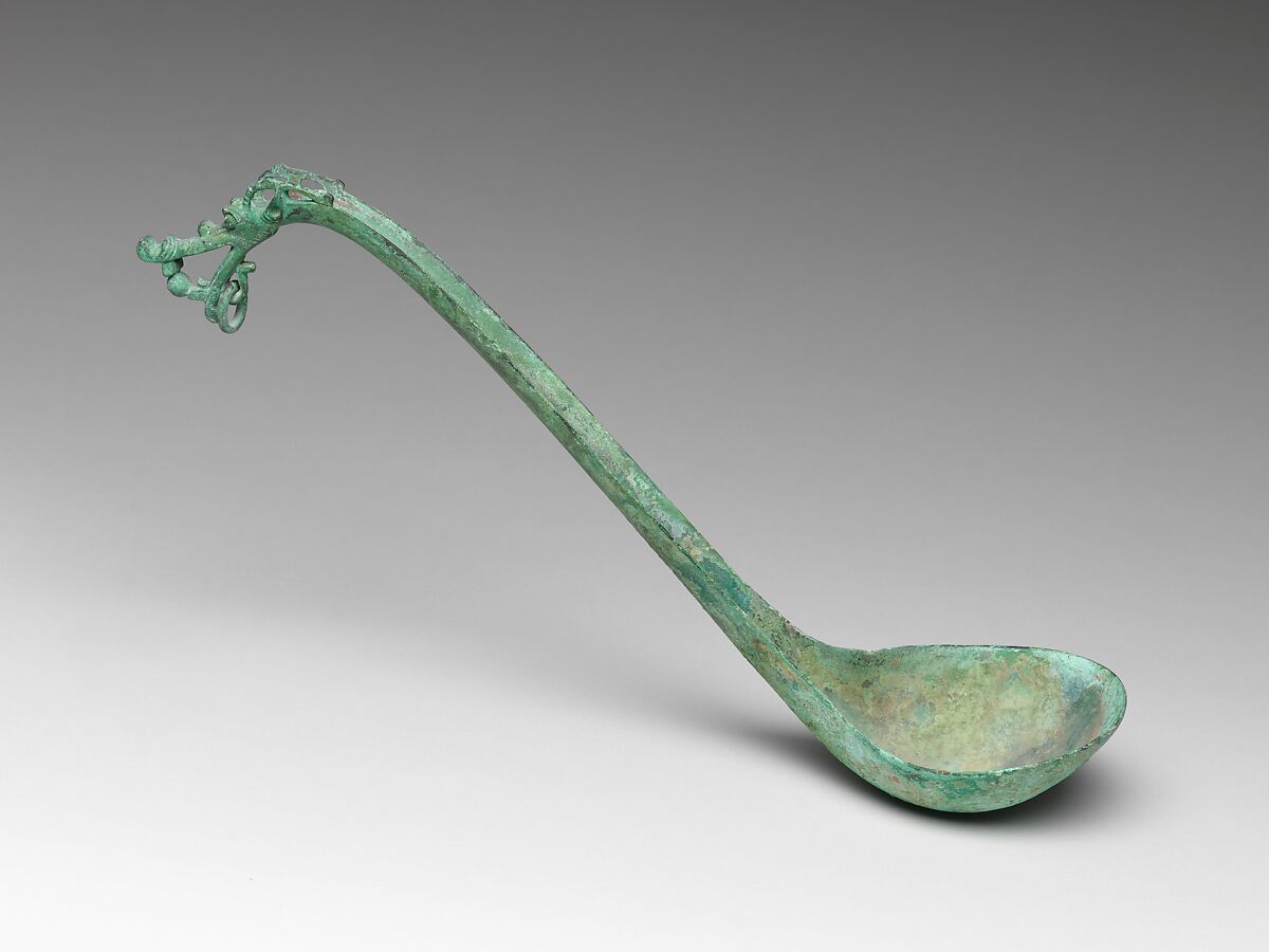 【龍首長柄青銅勺　Ladle with handle in the shape of a dragon's head】中国‐三国時代