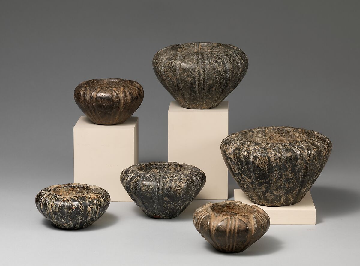 【蛇紋岩花鉢　 Serpentine blossom bowl】古代ギリシャ‐ミノア文明