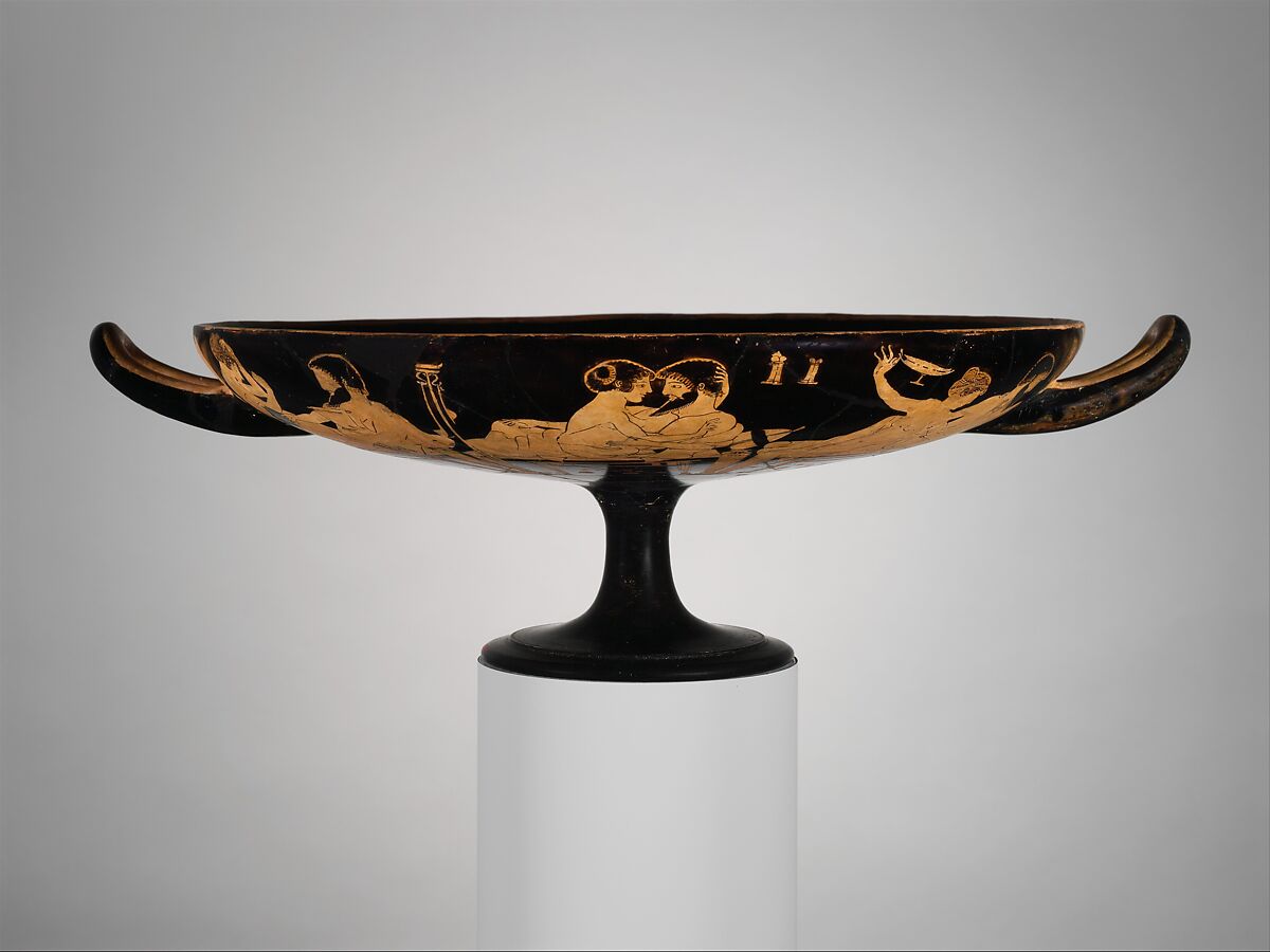【テラコッタ製のキュリック（飲み物の杯）　Terracotta kylix (drinking cup)】古代ギリシャ‐古典期