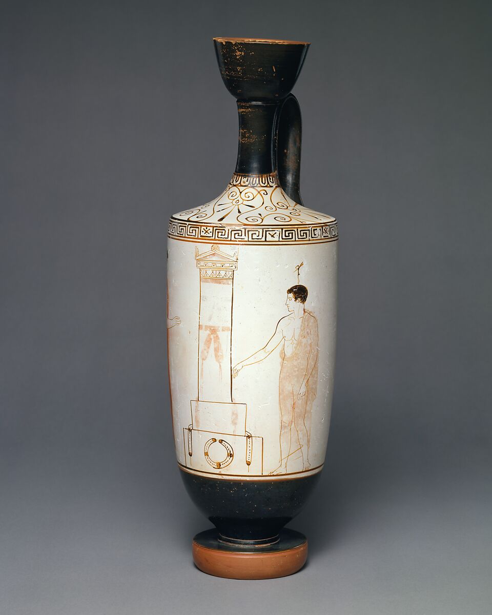 【テラコッタ製レキュトス（油瓶）　Terracotta lekythos (oil flask)】古代ギリシャ‐古典期