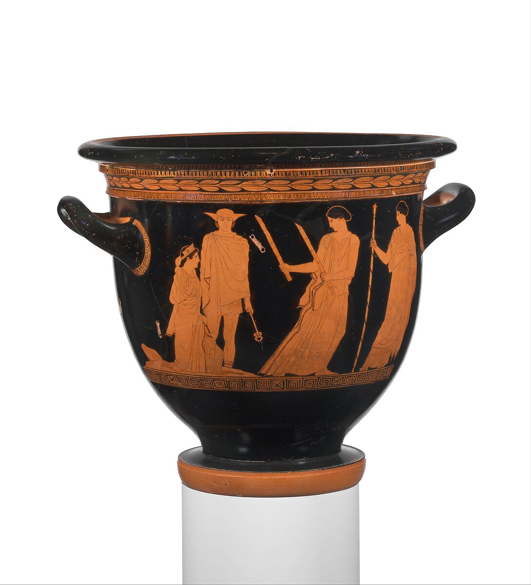 【テラコッタ製ベル・クレーター（ワインと水を混ぜる鉢）　Terracotta bell-krater (bowl for mixing wine and water)】古代ギリシャ‐古典期