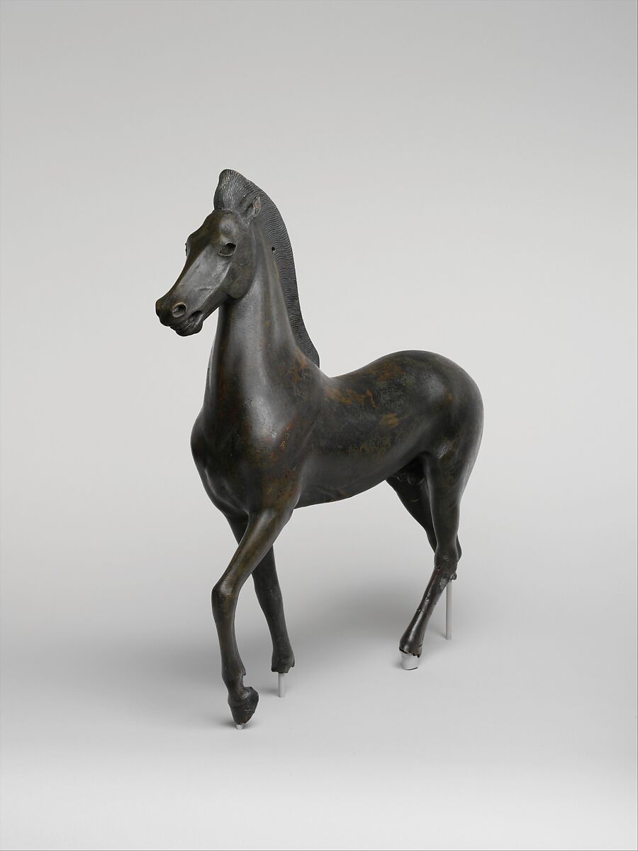 【青銅製の小馬彫像　Bronze statuette of a horse】古代ギリシャ‐遅期ヘレニズム時代