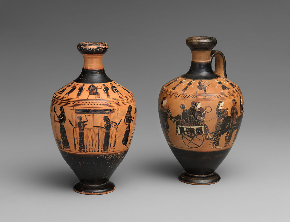 【テラコッタ製レキュトス（油瓶）　Terracotta lekythos (oil flask)】古代ギリシャ‐アーキック期