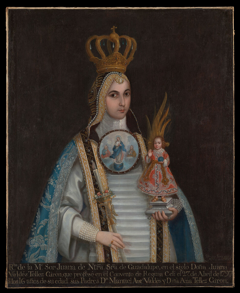 【聖グアダルーペのソル・フアナの肖像　Portrait of Sor Juana de Nuestra Señora de Guadalupe】メキシコ‐ドミンゴ・オルティス