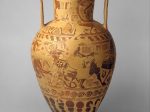 【テラコッタ首部アンフォラ（貯蔵用壺）　Terracotta neck-amphora (storage jar)】古代ギリシャ