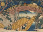 【天保山末広橋月夜の図　Moonlight View of Suihiro Bridge, Tempozan】江戸時代‐八島岳亭