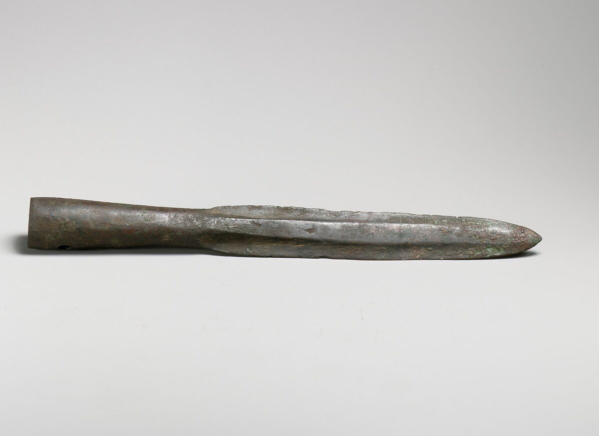 【銅製槍先　Bronze spearhead】古代ギリシャ‐ミノア文明