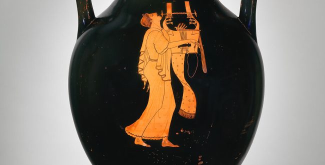 【テラコッタのアンフォラ（壺）　 Terracotta amphora (jar)】古代ギリシャ‐アルカイック後期