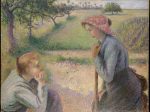 【二人の若い農民女性　Two Young Peasant Women】フランス‐画家カミーユ・ピサロ（Camille Pissarro）