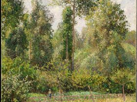 【カミーユ・ピサロ　Poplars, Eragny】フランス‐カミーユ・ピサロ（Camille Pissarro）‐印象派