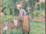 【エラニーの洗濯女　A Washerwoman at Eragny】フランス‐カミーユ・ピサロ（Camille Pissarro）‐印象派