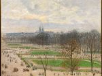 【冬の午後のチュイルリー庭園　The Garden of the Tuileries on a Winter Afternoon】フランス‐カミーユ・ピサロ（Camille Pissarro）‐印象派