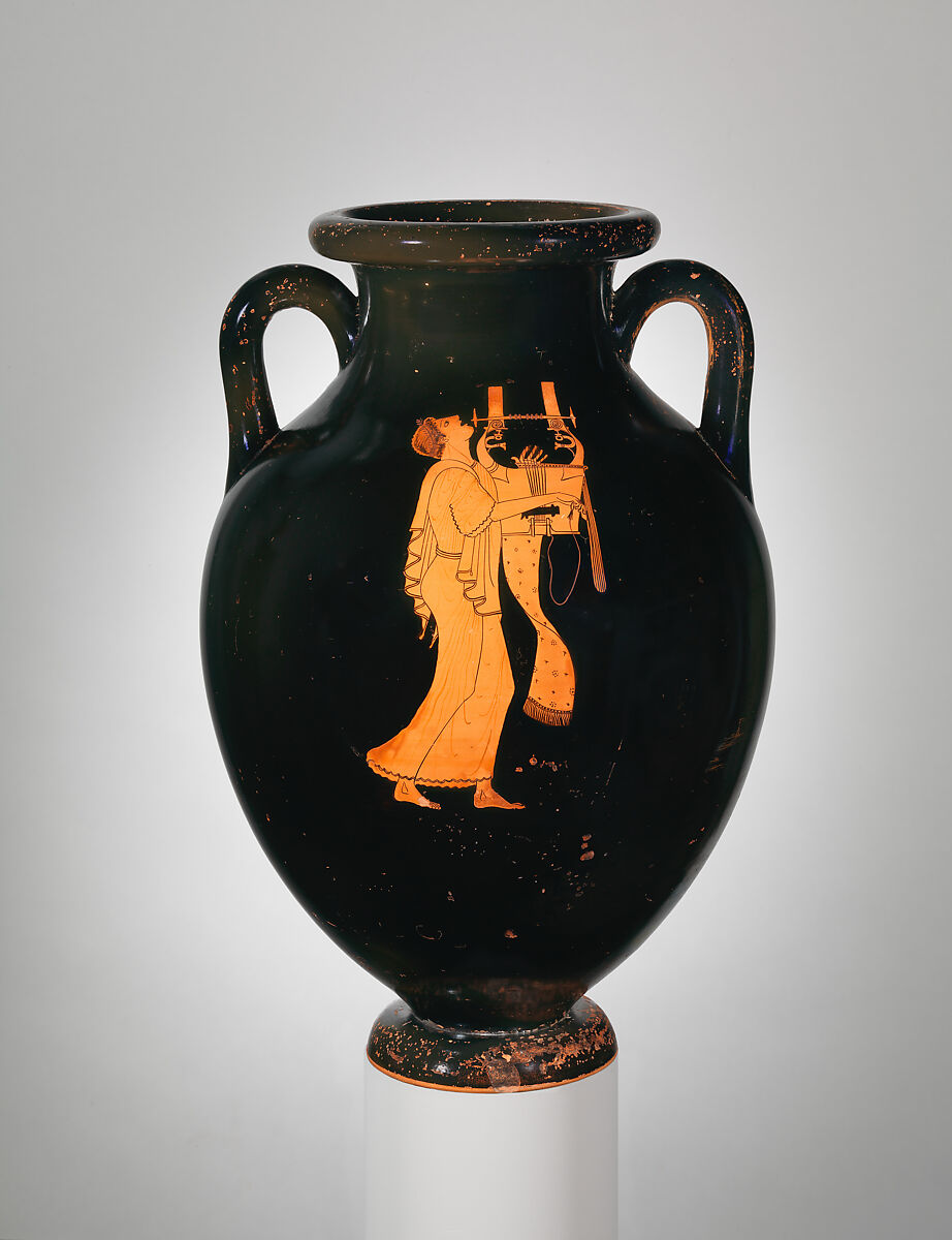 【テラコッタのアンフォラ（壺）　 Terracotta amphora (jar)】古代ギリシャ‐アルカイック後期