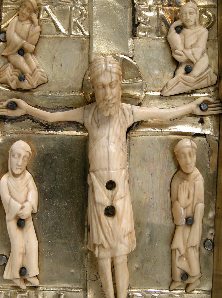 【パネルに象牙彫刻磔刑場面　Panel with an Ivory Crucifixion Scene】スペイン‐アラゴン地域
