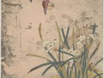 【鳥と水仙　Birds and Narcissus】日本-江戸時代‐鈴木春信