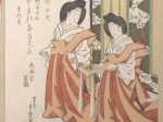【二人の宮廷の女性　Two Court Ladies】日本-江戸時代‐北川菊麿