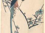 【梅に三光鳥　Long Tailed Bird】日本-江戸時代‐歌川広重