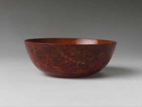 【仿雄黃料器碗　Bowl imitating realgar】中国‐清代