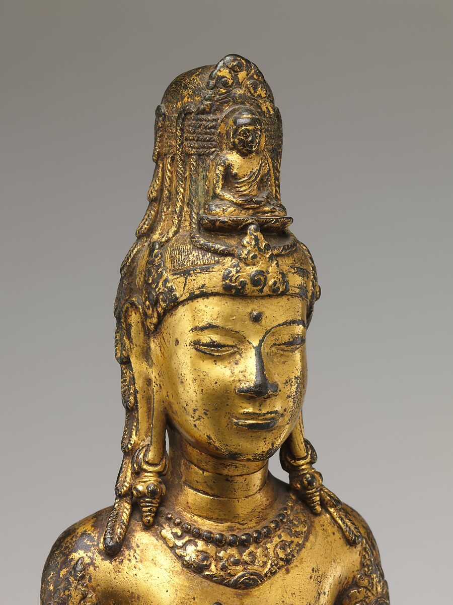 【大理國（十二世紀） 青銅鎏金觀音菩薩像　Bodhisattva Avalokiteshvara (Guanyin)】中国-大理王国