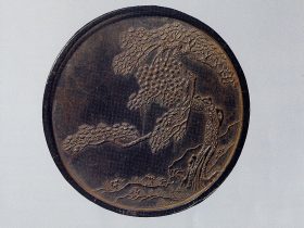 【千年菌紋の墨丸　 Ink Tablet with Thousand-Year Fungus Motif】中国‐清朝後期