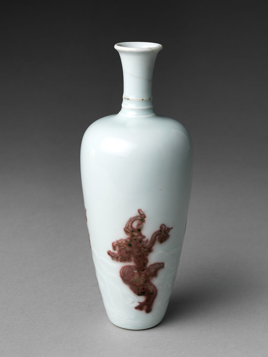 【龍紋花瓶　Vase with Dragon】中国‐清代康熙時期