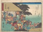 【東海道五十三次　石薬師】日本‐江戸時代
